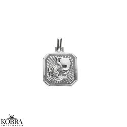 "Icon" firkantet stjernetegns halskde i sterling slv